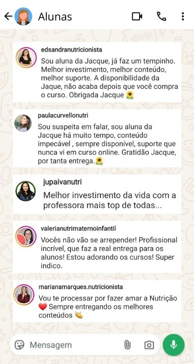 Depoimento Aluna Metamorfose